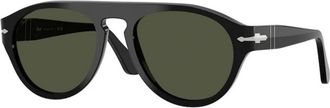 Persol Authentieke stijlvolle zonnebril van premium kwaliteit - unisex - Zonnebrillen - Zwart - 56 MM - Accessoires