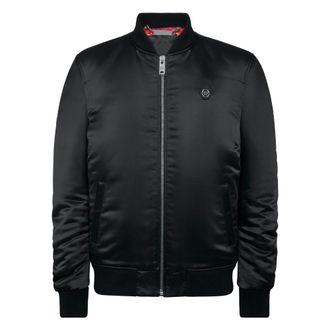 Philipp Plein Heren, Jassen, Zwart, Maat: XL Satijn