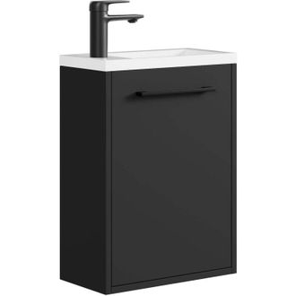 Badplaats Mobile lavabo Florence 40 x 22 cm - Nero opaco - Mobile sottolavabo