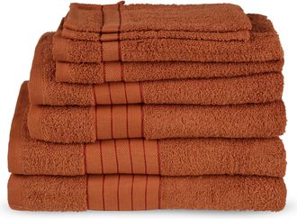 Good Morning Handtuch Set »Uni« Baumwolle, Walkfrottee, Bordüre, 500 GSM, Einfarbig, ohne Aufhängung