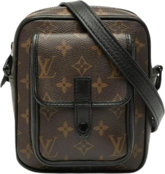 Louis Vuitton Pre-owned Christopher Wearable Cross Body Bag - Dames - Vintage Schoudertas - Bruin - ONE Size - Leer - Vintage