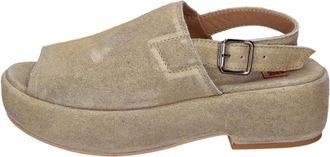 Moma Su&egrave;de Sandalen - Dames - Sandalen - Geel - 37 EU - Su&egrave;de - Schoenen