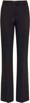 Maison Common Stretch Trousers With Button Details in Black at Nordstrom, Size 38