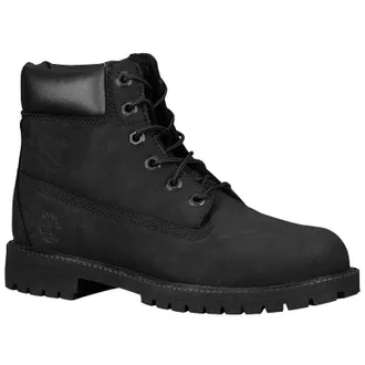 Timberland AF 6 Inch Nubuck Youth Boots - Black - Size:UK 4.5