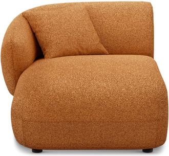 Castlery Auburn Left Chaise Customized, Performance Boucle Rust, Spill Resistant, Modular Sofa for Living Room, Castlery Brand