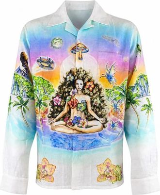 Casablanca Innocence Shirt - Heren - Casual Overhemden - Veelkleurig - M - Overhemden