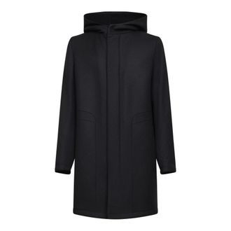 Tagliatore Heren, Mantels, Zwart, Maat: S Wol