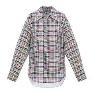 Victoria Beckham Shirts, female, Multicolor, Size: XS/S Check Pattern Shirt
