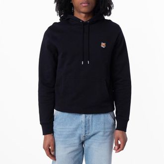 Maison Kitsun&eacute; Fox Head Patch Regular Hoodie, Size X-Small