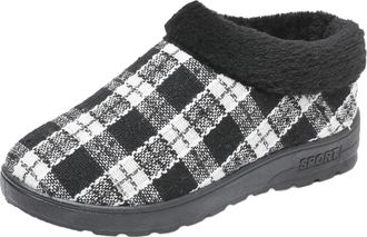 Generic Cotton Snow Boots for Women Warm Fleece Lined Slip On Booties Soft Comfortable Ankle Booties Outdoor Casual Thickened Thermal Non Slip Winter Short Bo