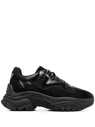 Ash Addict chunky-sole sneakers - women - Leather/Rubber/Fabric/Fabric - 37 - Black