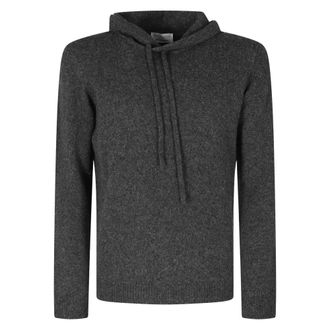 Roberto Collina Hoodies & sweatvesten, Heren, Grijs, L, Wol, Felpa Hoodie Baby Camel Wol