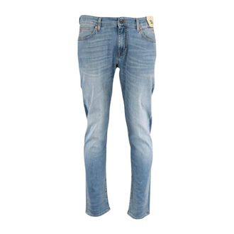 Roy Rogers Slim-fit Jeans, male, Blue, Size: W40 517 Elast Nicky Jeans