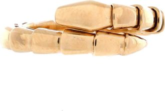 Bulgari Serpenti Viper One-Coil Ring 18K Yellow Gold