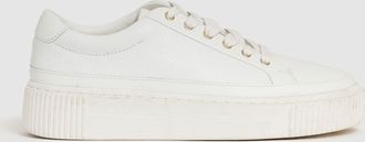 Reiss White Low-top Platform Trainers, X11