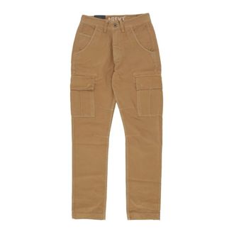 Alpha Industries Cargo Broek Khaki Rechte Pijp - Heren - Straight fit broeken - Bruin - W34 - Katoen - Broeken