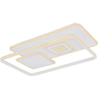 Globo Lighting Plafoniera Metallo Bianco, Led