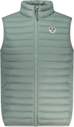 North Sails Poliestere Giubbotto - Heren - Bodywarmers - Groen - L - Polyester - Jassen