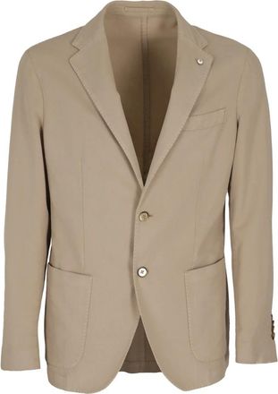 L.B.M. 1911 Zacht Lyocell Overhemd - Heren - Blazers - Bruin - XL - Jassen