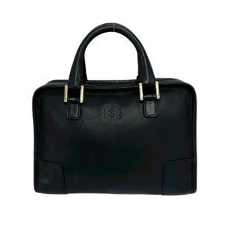Loewe Pre-owned Handbags, female, Black, Size: ONE SIZE Pre-owned Amazona 28 Leather Handbag