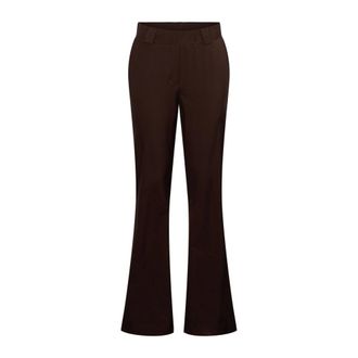 &Co Woman Penelope Flare Travel - Dames - Broeken - Bruin - Maat: M Polyamide