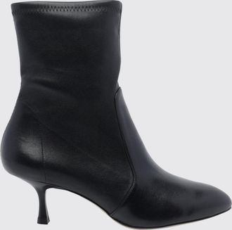 Stuart Weitzman Madison Smooth Leather Ankle Boots with a Stiletto Heel