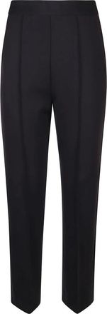 Max Mara Slim-fit Broeken - Dames - Slim Fit Broeken - Zwart - L - Broeken