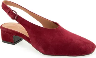 Gentle Souls Kellis Slingback Pump in Wine Suede at Nordstrom, Size 7.5
