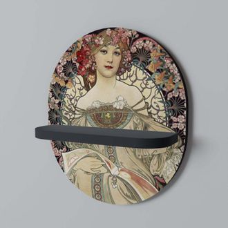 OEM Champenois Imprimeur Estante Ovalado Negro