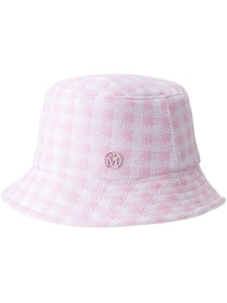 Maison Michel Jason check-print bucket hat - Pink