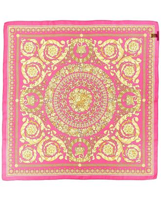 Versace Barocco Print Silk Scarf