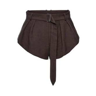 Magda Butrym Short Shorts, female, Brown, Size: 2XS Shorts 04