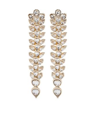 Swarovski Idyllia earrings - women - Gold Plated/Swarovski Crystal - One Size