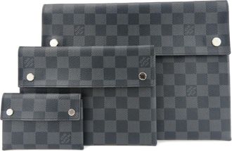 Louis Vuitton Damier Graphite Black Gray Damier Graphite Clutch Bag (Pre-Owned)