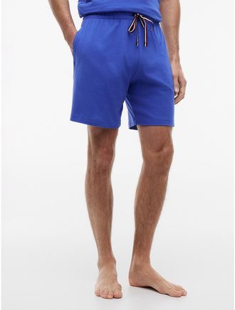Tommy Hilfiger Mens Hilfiger Logo Pull-On Sleep Short - Blue - XL