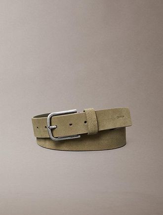 Calvin Klein Cintur&oacute;n de piel de ante