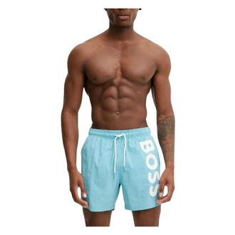 HUGO BOSS Badmode, Heren, Blauw, XL, Beachwear