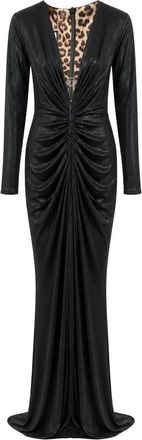 Philipp Plein Lange Jurk - Dames - Avondkleed - Zwart - S - Kleedjes