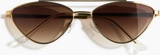 H&M Cat-Eye-Sonnenbrille - Gold