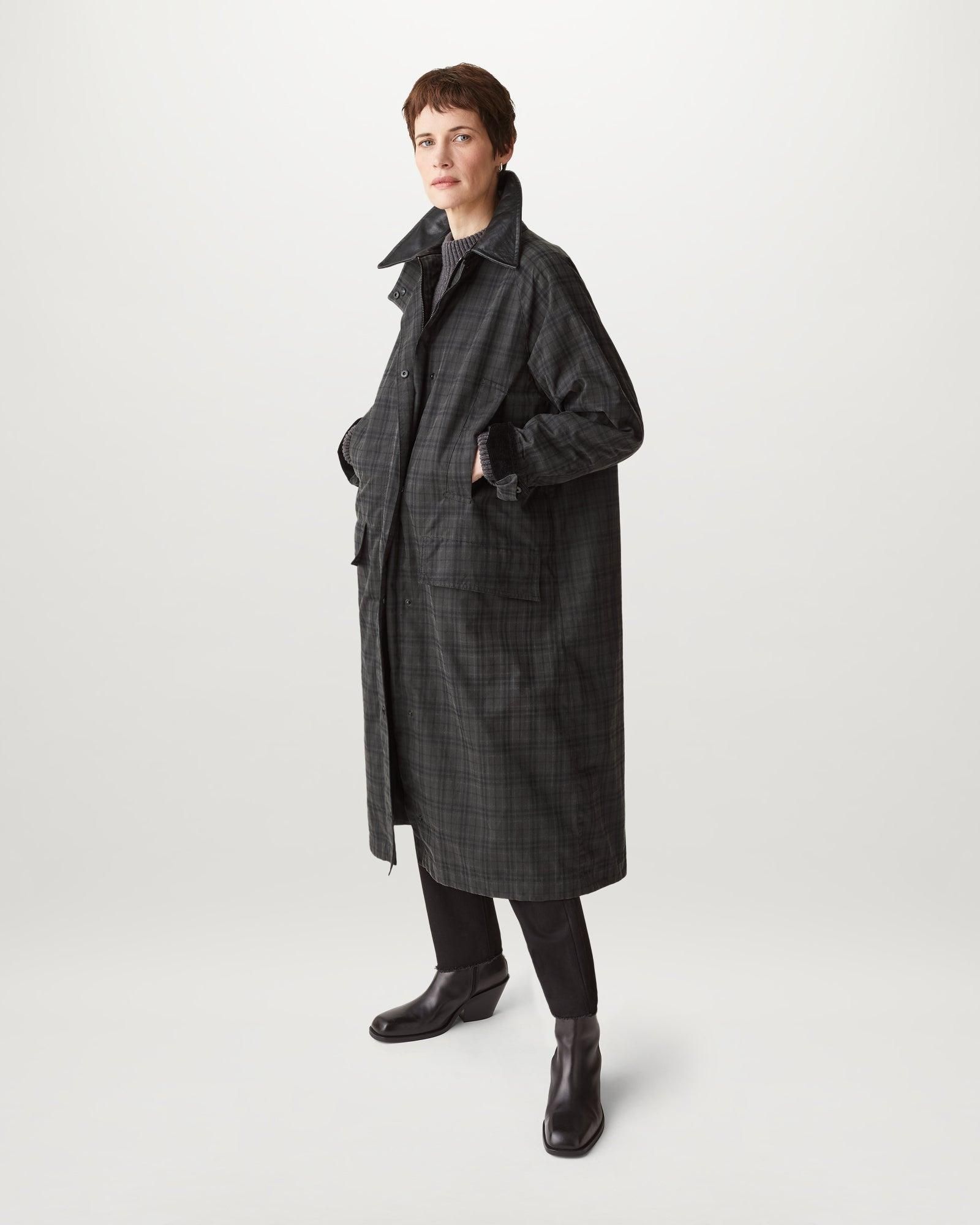 Manteau Gerard Manteau Long Gris FoncÃ© Femme Generic Manteau Long