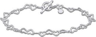 Delmar Heart Link Bracelet in Silver at Nordstrom Rack