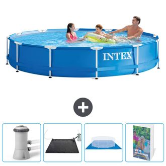 Intex Piscina Con Estructura Redonda - 366x76 Cm - 7-piezas Scb126