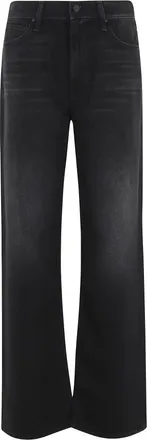 Mother Wide Jeans, female, Black, Size: W24 The Dodger Sneak