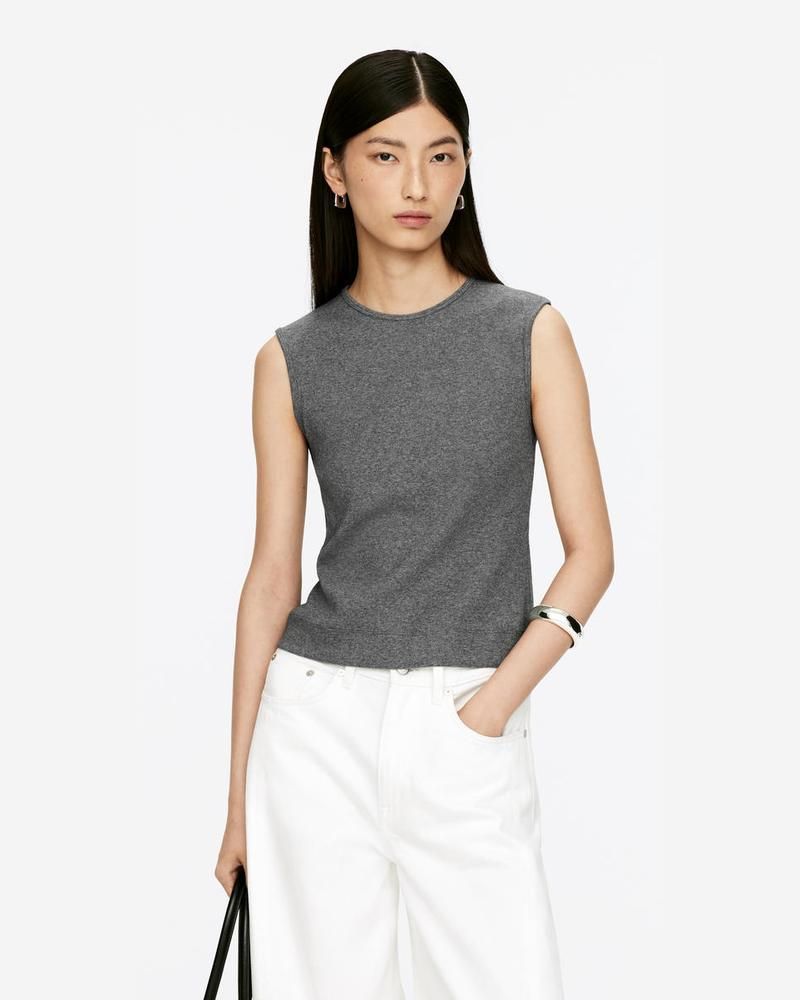 TRENDYOL Damen Ärmelloses T-Shirt – Basic Aus 100% Baumwolle, Lässiges Oberteil Für Jeden Tag