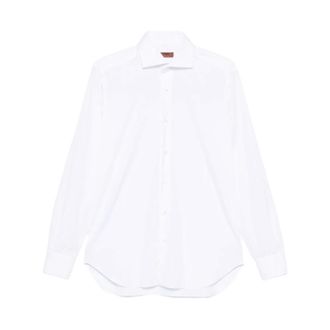 Barba Overhemden, Heren, Wit, M, Katoen, Camicia a maniche lunghe