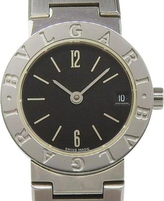 Bulgari Pre-owned Bb 23Ss Roestvrij staal Horloge - Dames - Vintage Horloges - Zwart - ONE Size - Vintage