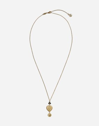 Dolce & Gabbana Sicily Pendant 18-carat Yellow Gold And Black Sapphires - Woman Necklaces Gold Metal Onesize