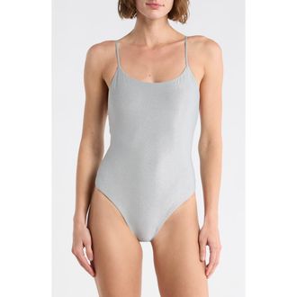 Maaji Luster One-Piece Swimsuit in Gray at Nordstrom Rack, Size Medium