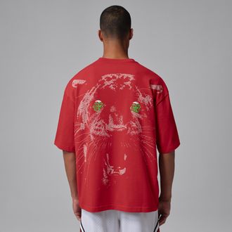 Nike Jordan Mens Jordan Oversized T-Shirt in Red | IQ2151-636