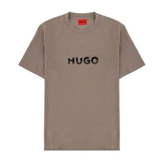 HUGO BOSS Tops, Heren, Bruin, 2Xl, Katoen, Dumeo T-Shirt